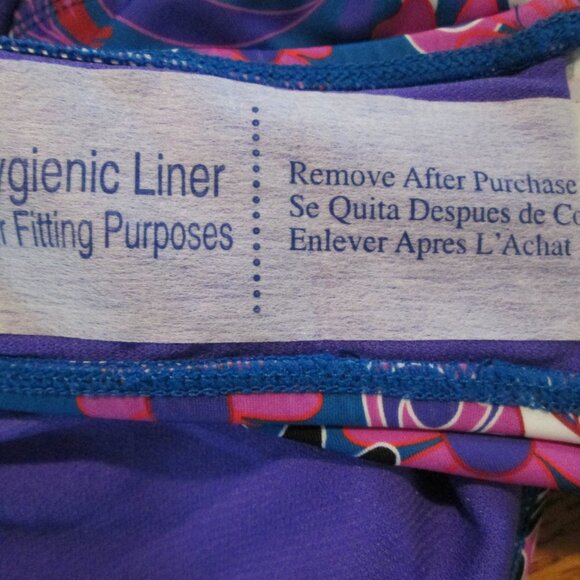 Salt + Cove Swimsuit Retro Hippie Print Scoop Neck One-Piece Sz M - Picture 12 of 12